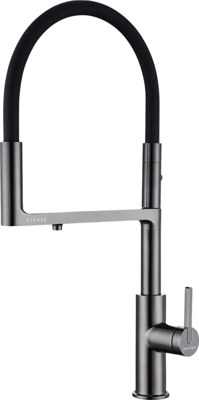 Смеситель для кухни Paulmark Tornado To213402-GB глянцевый черный Sancos — официальный сайт