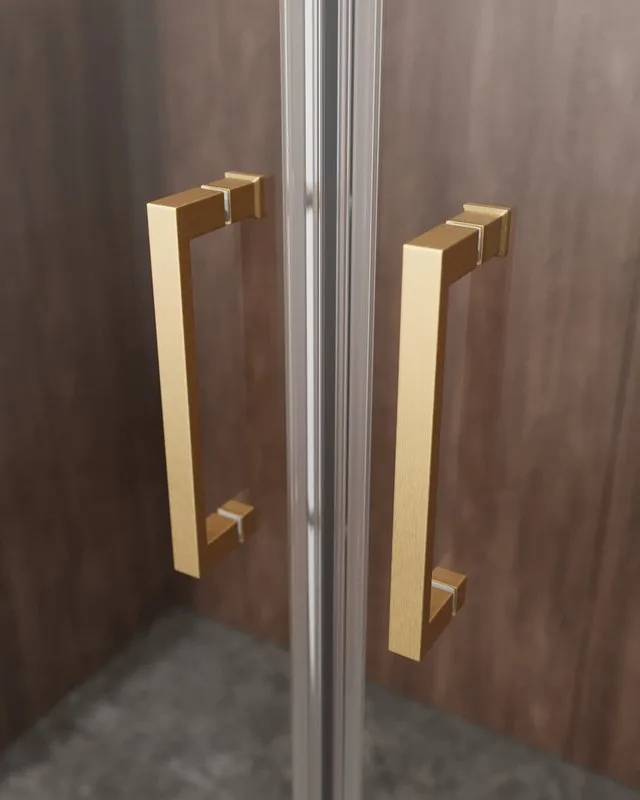 Душевая дверь в нишу Cezares Molveno BF 2 170 C BORO IV 170 см, профиль брашированное золото, стекло Sancos — официальный сайт
