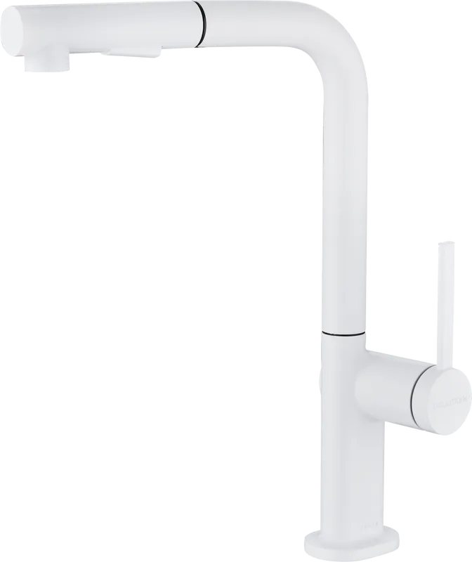 Смеситель для кухни Paulmark Neo Ne214419-WH, белый матовый Sancos — официальный сайт