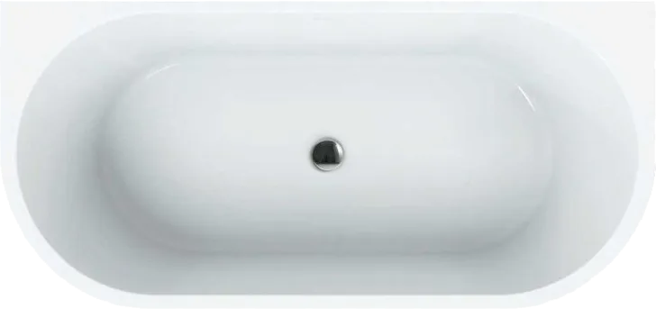 Акриловая ванна BelBagno BB108-170-80 без опоры 170x80 см, пристенная, белая, овальная, со сливом-пе Sancos — официальный сайт