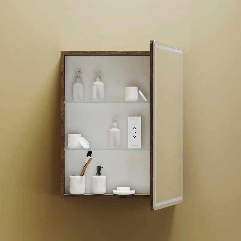 Зеркало-шкаф Sancos Mirror 60 с подсветкой, дуб чарльстон Sancos — официальный сайт