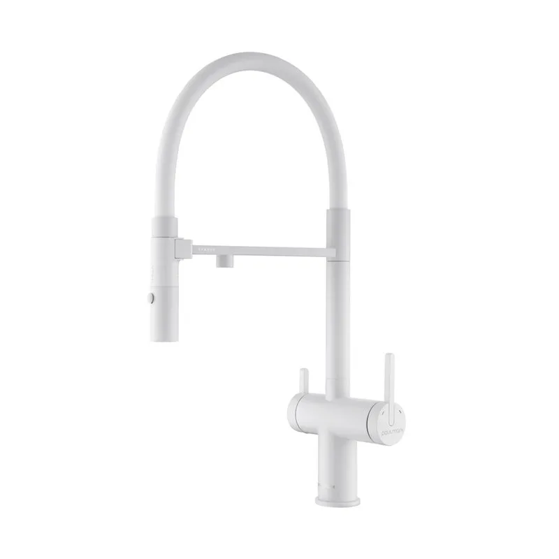 Смеситель для кухни Paulmark Gravity Gr213888-WH, белый матовый Sancos — официальный сайт