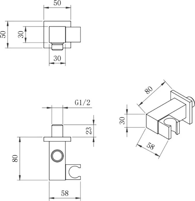 Душевой комплект Berges Figure 2S 071031, С ВНУТРЕННЕЙ ЧАСТЬЮ, хром Sancos — официальный сайт