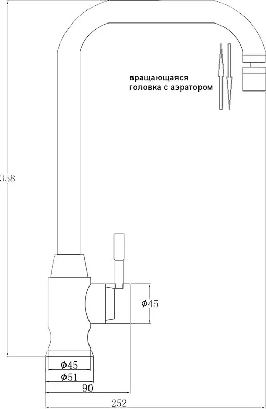 Смеситель для кухни Steel Hammer Inox SH 5177 INOX Sancos — официальный сайт