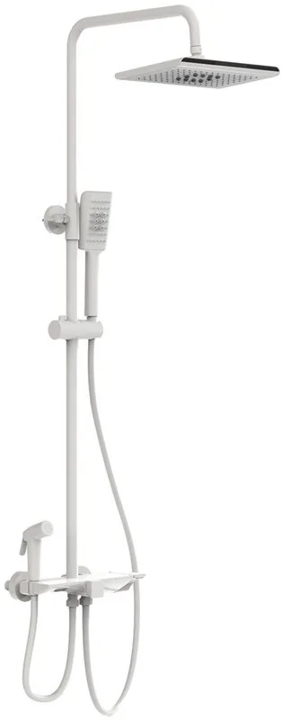 Душевая стойка Wonzon & Woghand WW-B3310-MW, с гигиеническим душем, матовая белая Sancos — официальный сайт