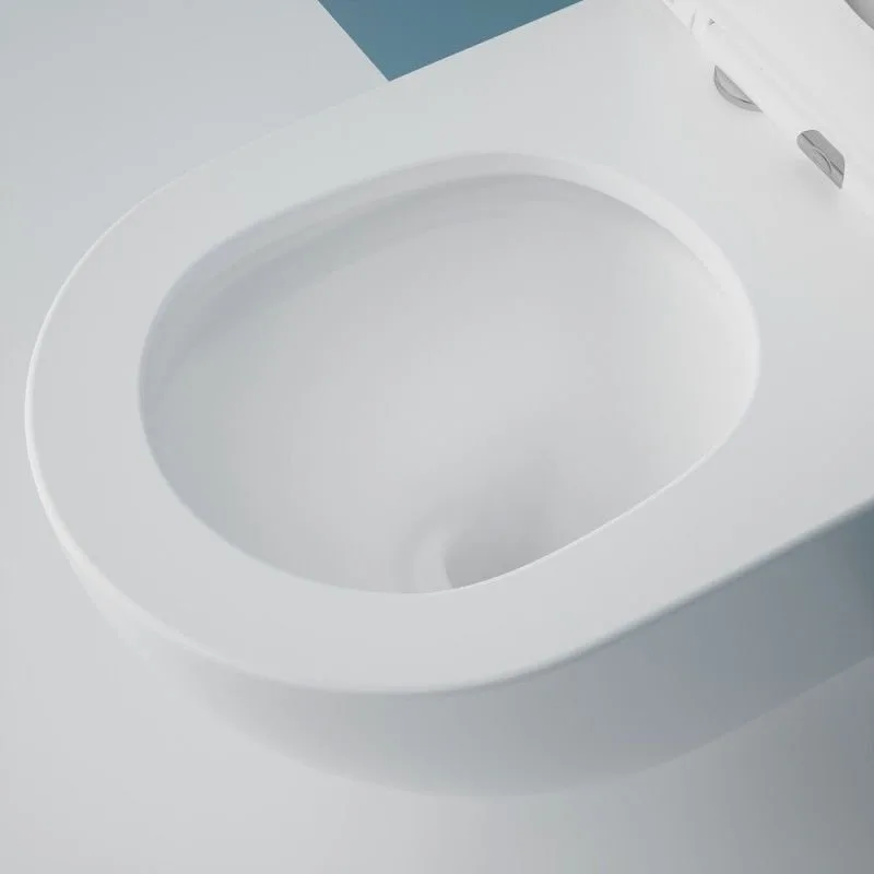 Подвесной унитаз Esbano Fortex-53T ESUPFORT53TW белый глянец безободковый, смыв Торнадо, с сиденьем  Sancos — официальный сайт
