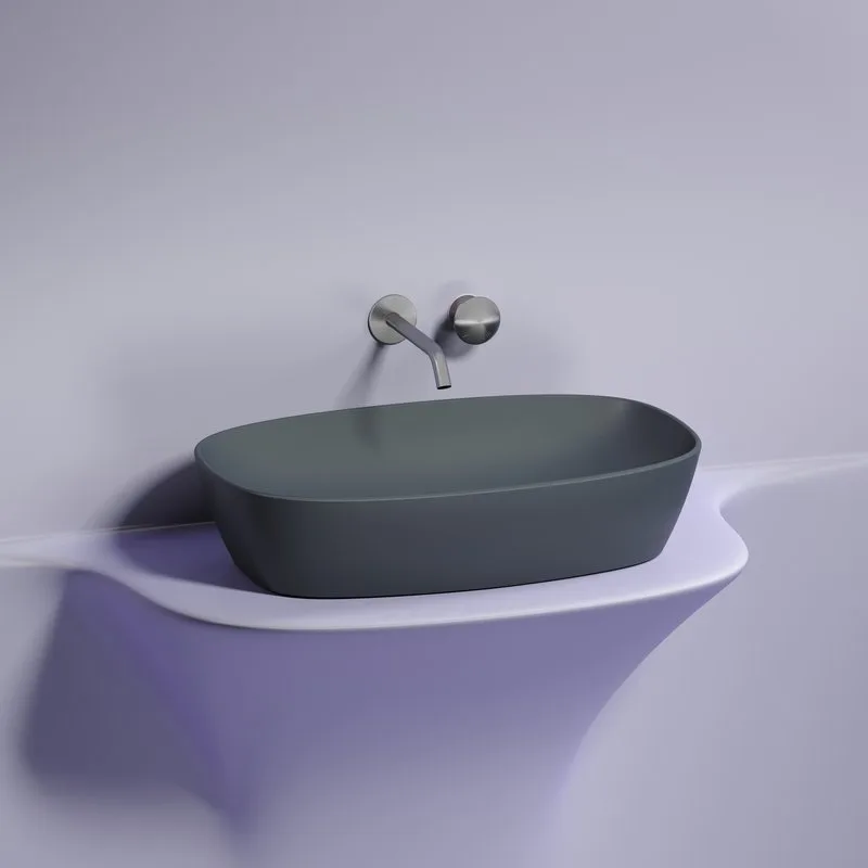Накладная раковина Ceramicanova Element CN6049MDH темный антрацит матовая Sancos — официальный сайт