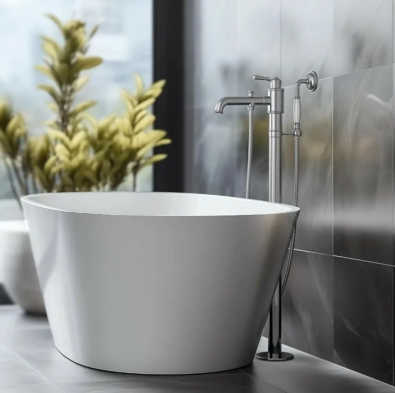 Напольный смеситель для ванны с душем AQUATEK Классик AQ1545CR, С ВНУТРЕННЕЙ ЧАСТЬЮ, хром Sancos — официальный сайт