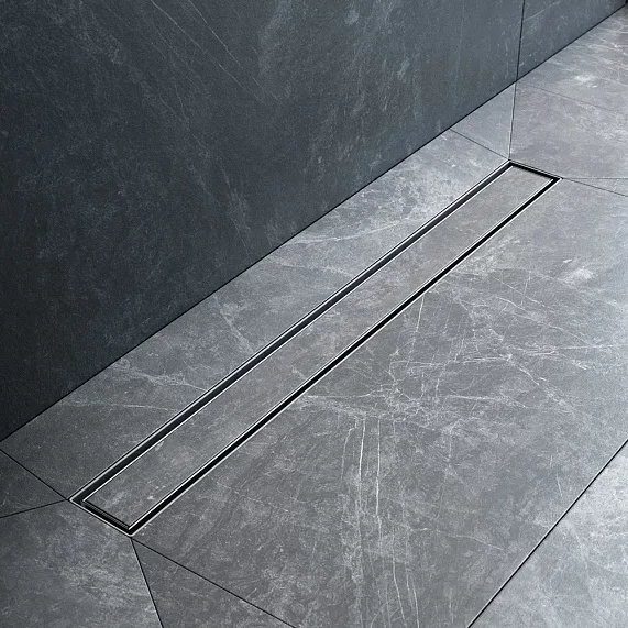 Душевой трап (лоток) AM.PM MasterFlow Tile 80 см, черный матовый Sancos — официальный сайт
