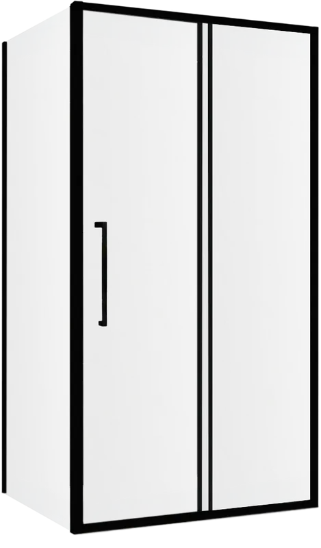 Душевой уголок Abber Schwarzer Diamant AG30130BMH-S70BM 130x70, профиль черный,  стекло матовое Sancos — официальный сайт