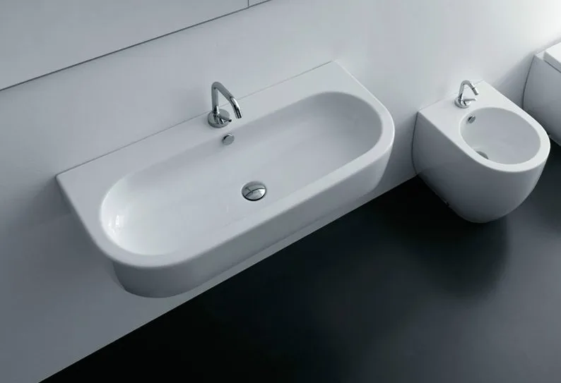 Биде напольное Kerasan Flo 312101 укороченное Sancos — официальный сайт
