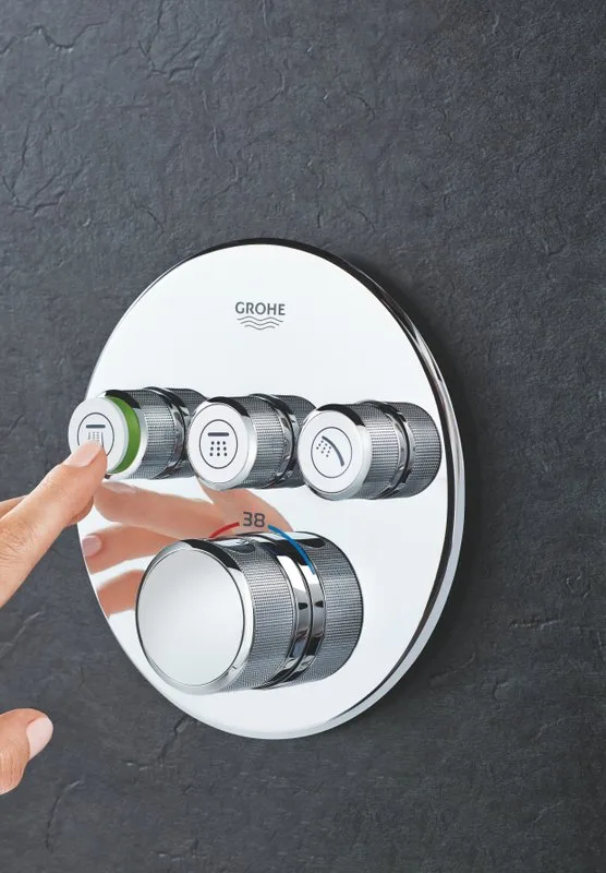 Термостатический смеситель встраиваемый Grohe Grohtherm SmartControl 29121000 для душа Sancos — официальный сайт