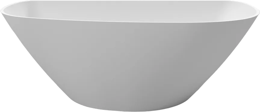 Ванна из искусственного камня WHITECROSS Topaz 170x80 см, отдельностоящая, матовая белая, асимметрич Sancos — официальный сайт