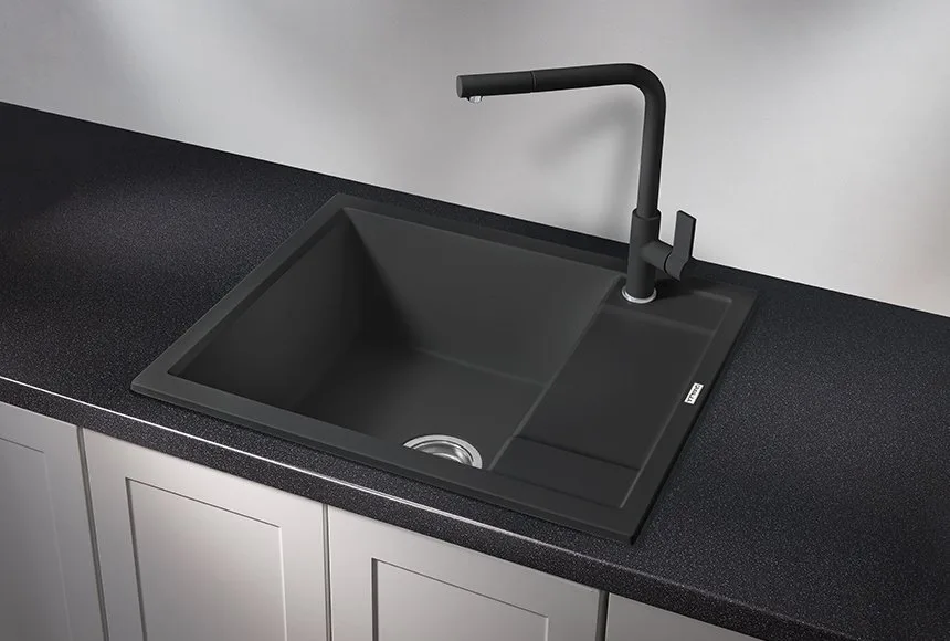 Мойка кухонная Granula 6002 турмалин Sancos — официальный сайт