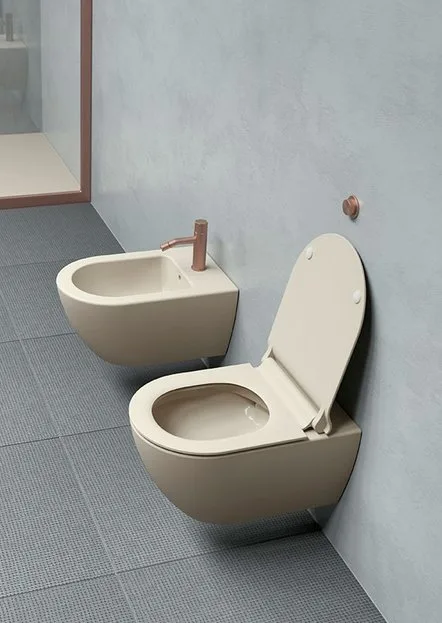 Унитаз подвесной GSI Pura 8815, с микролифтом, creta matte Sancos — официальный сайт