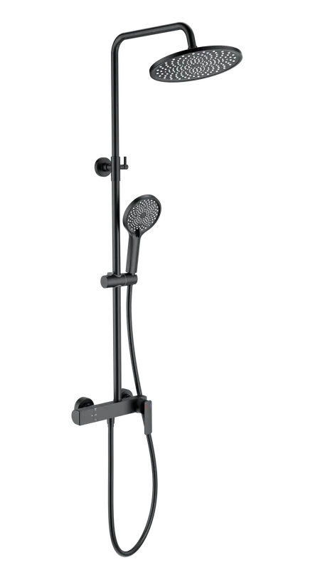 Душевая стойка Wonzon & Woghand WW-B3517-MB, матовая черная Sancos — официальный сайт