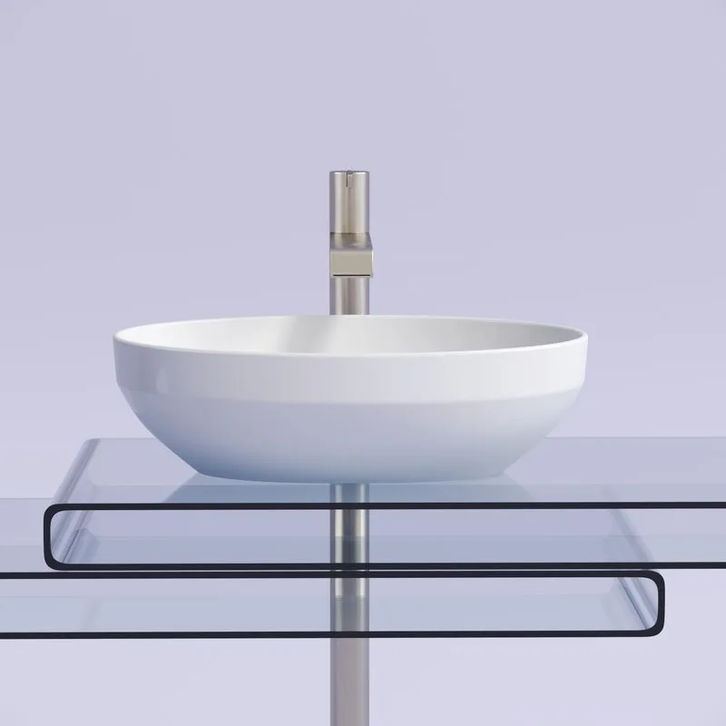 Накладная раковина Ceramicanova Element CN6056 белая глянцевая Sancos — официальный сайт