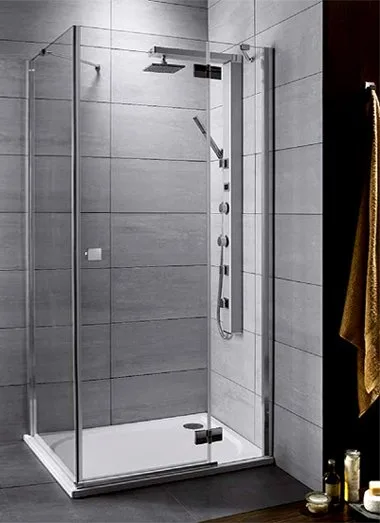 Душевой уголок Radaway Almatea KDJ 100x90 прозрачное стекло R Sancos — официальный сайт