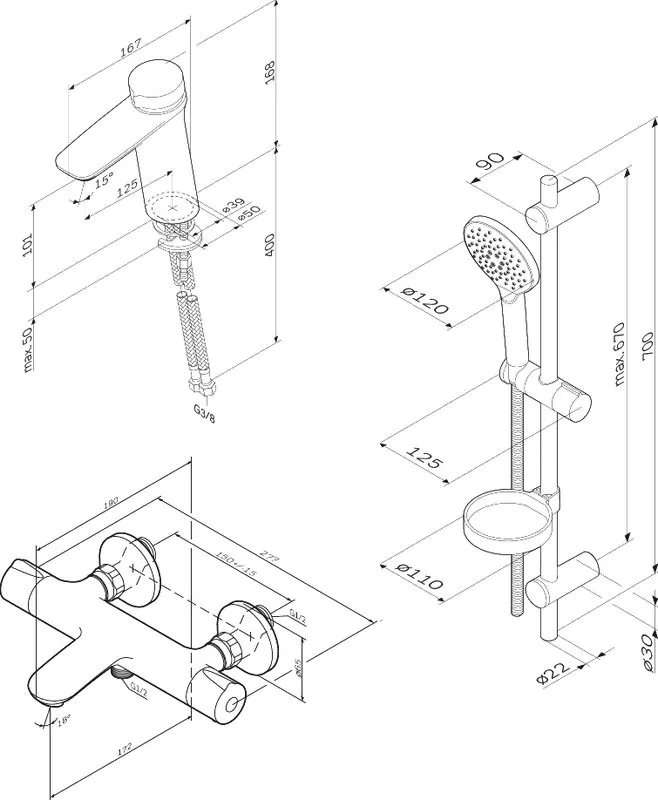 Комплект для ванной AM.PM Inspire V2.0 F40950A02 Sancos — официальный сайт