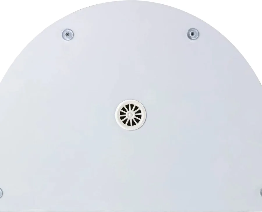 Корзина для белья Geralis RWH-O полукруглая, бежевая, кант хром Sancos — официальный сайт