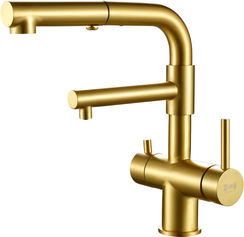 Смеситель для кухни Zorg Sanitary SZR-3216 Bronze бронза Sancos — официальный сайт