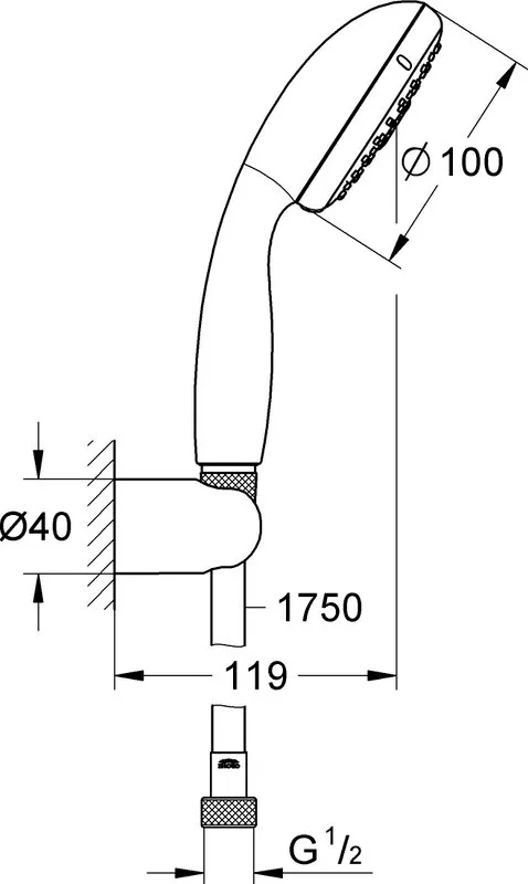 Душевой гарнитур Grohe Tempesta New 27849001 Sancos — официальный сайт
