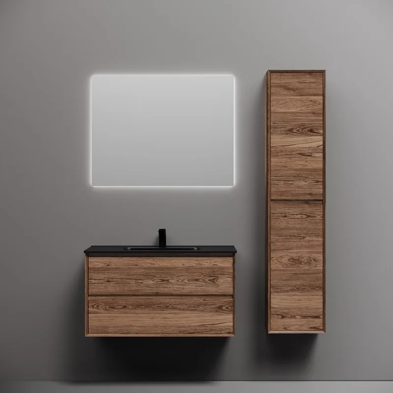 Тумба с раковиной Sancos Marmi 2.0 90 дуб чарльстон, раковина CN7002MB Sancos — официальный сайт