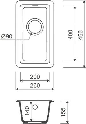 Дополнительная мойка IDDIS Tanto TU1W261i87 белая Sancos — официальный сайт