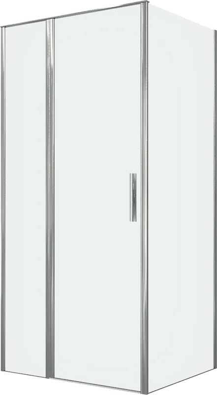 Душевой уголок Allen Brau Priority 100x80, профиль хром, стекло прозрачное Sancos — официальный сайт