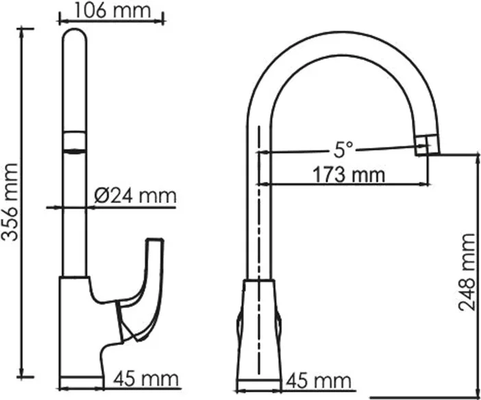 Смеситель для кухни Wasserkraft Sauer 7107 Sancos — официальный сайт