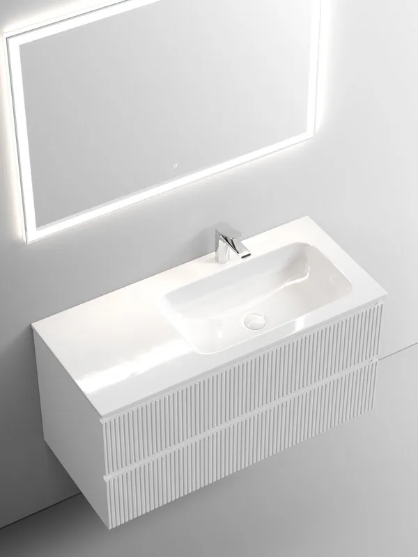 Тумба под раковину Sancos Snob T 100 подвесная Bianco (белый), SNT100RW Sancos — официальный сайт