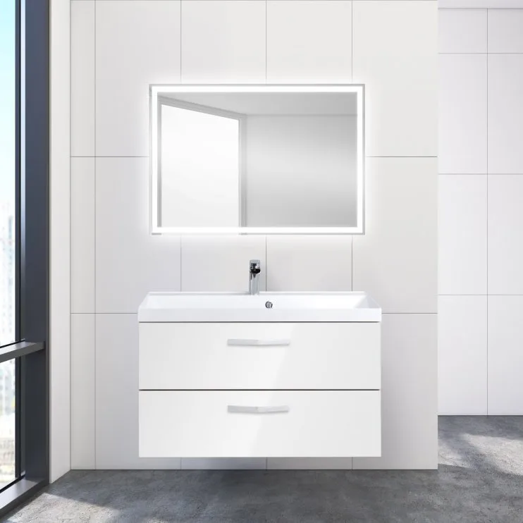 Тумба под раковину без столешницы BelBagno Aurora 90 bianco lucido Sancos — официальный сайт