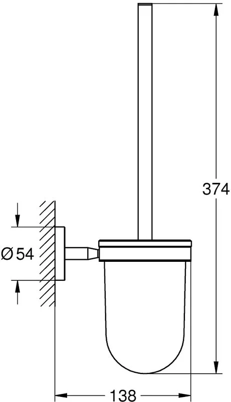 Ершик Grohe BauCosmopolitan 40463001 хром Sancos — официальный сайт