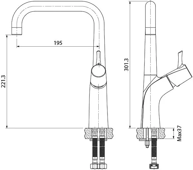 Смеситель для кухни IDDIS Kitchen Line K07SB0LI05 Sancos — официальный сайт