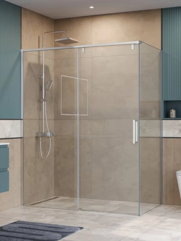 Душевой уголок BelBagno Soft Close-1 AH-1-150/80-C-Cr профиль хром Sancos — официальный сайт