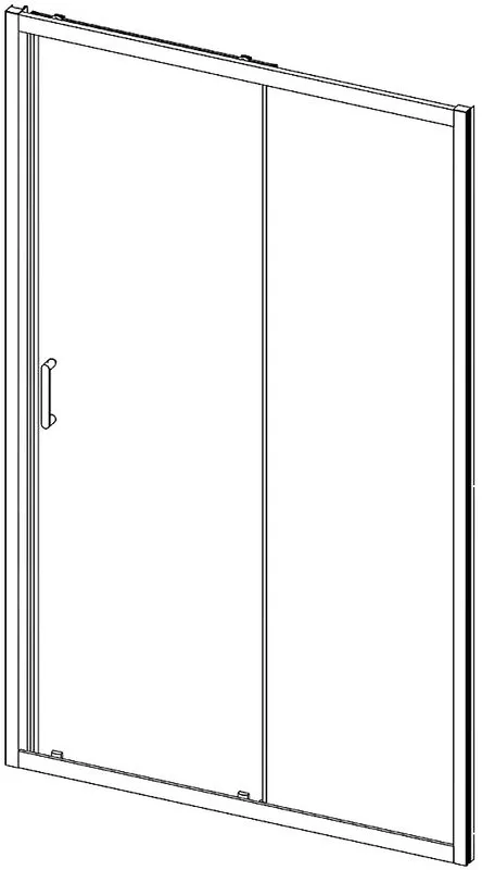 Душевая дверь в нишу Vincea Alpha VDS-3AL140CL 140 см, стекло прозрачное, хром Sancos — официальный сайт