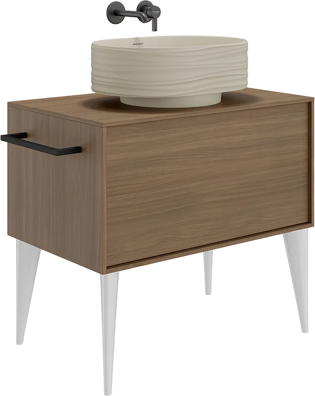 Накладная раковина KERAMA MARAZZI Sabbia 50 песочная матовая Sancos — официальный сайт