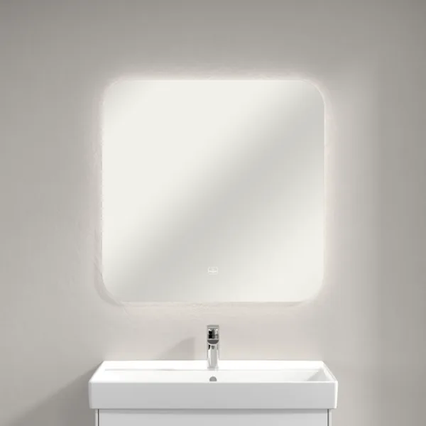 Зеркало Villeroy & Boch More to See Lite A4628000 80х80 с LED-подсветкой, 6500 K