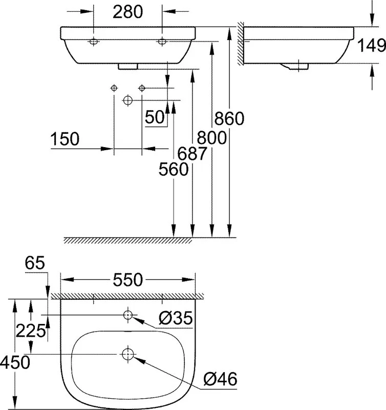 Раковина Grohe Euro Ceramic Euro Ceramic 3933600H Sancos — официальный сайт