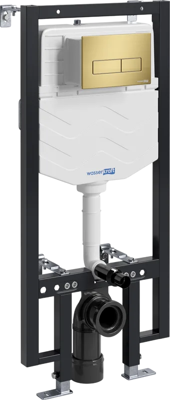 Система инсталляции для унитазов Wasserkraft Vils 56TLT.010.ME.MG03, с кнопкой смыва матовое золото Sancos — официальный сайт