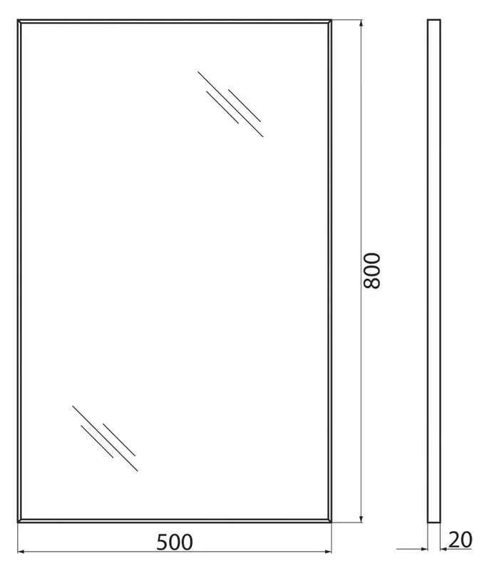 Зеркало BelBagno SPC-AL-500-800 Sancos — официальный сайт