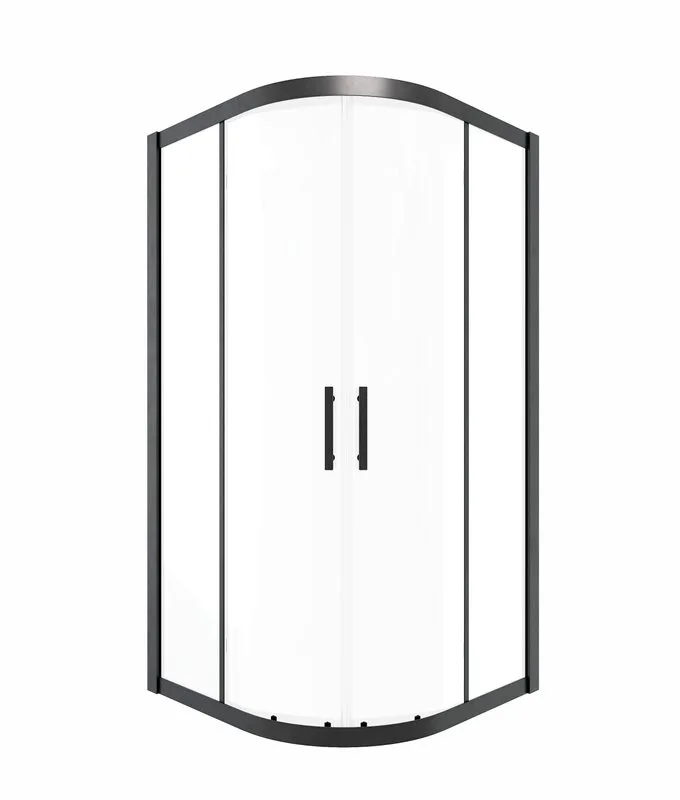 Душевой уголок Timo TPSS-90/03C-8 90x90 см, профиль черный, стекло прозрачное Sancos — официальный сайт