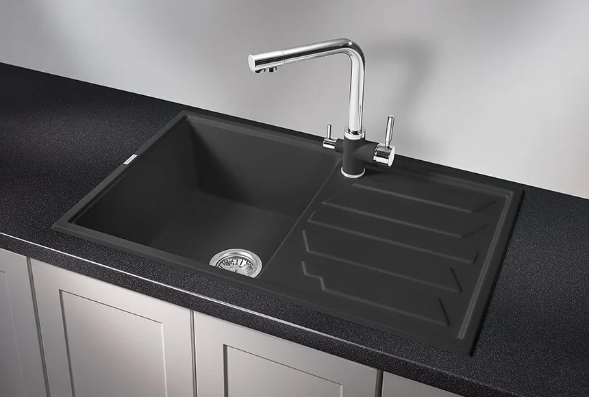 Мойка кухонная Granula 8002 турмалин Sancos — официальный сайт