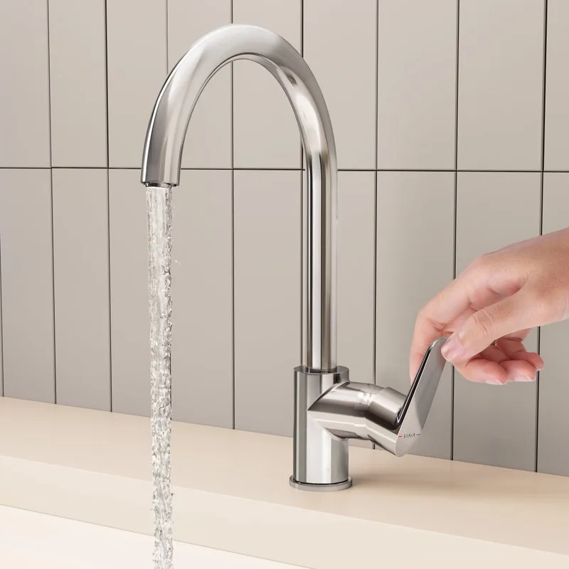 Смеситель для кухни VitrA Flow Soft A43419EXP хром Sancos — официальный сайт