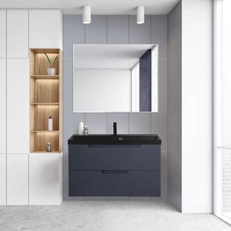 Тумба под раковину без столешницы BelBagno Vittoria 100 подвесная, grigio opaco Sancos — официальный сайт