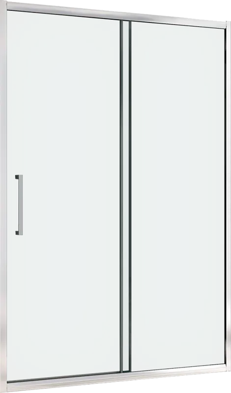 Душевая дверь в нишу Abber Schwarzer Diamant AG30160H 160 см, профиль хром, стекло прозрачное Sancos — официальный сайт