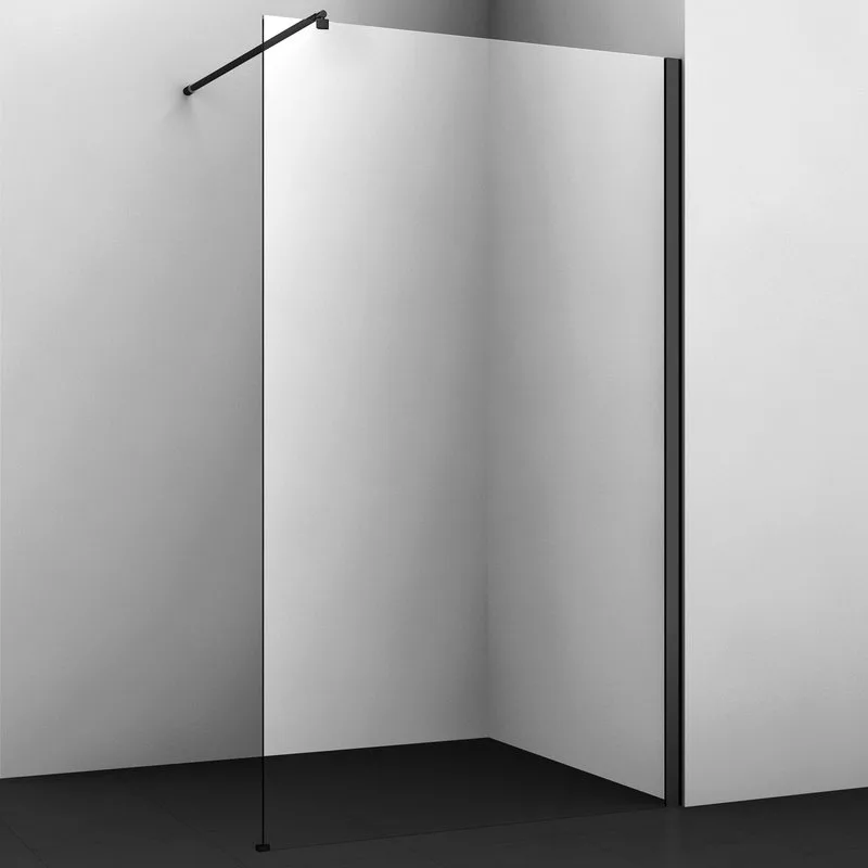 Душевая перегородка Wasserkraft Abens 20W46 110 см, профиль черный Sancos — официальный сайт