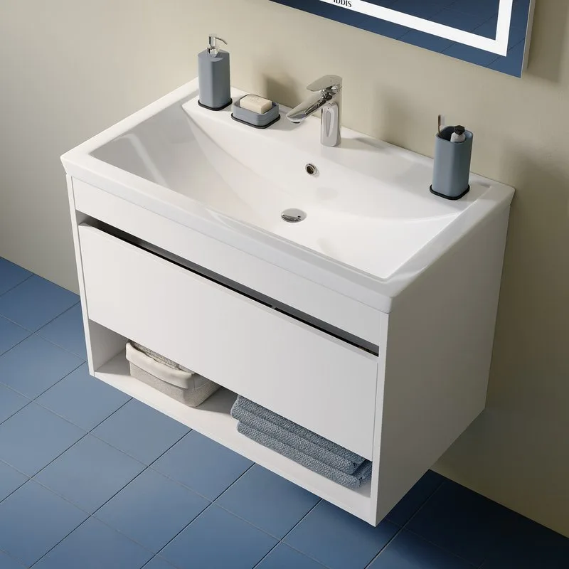 Мебельная раковина IDDIS Optima Home 407 80 глянцевая белая Sancos — официальный сайт
