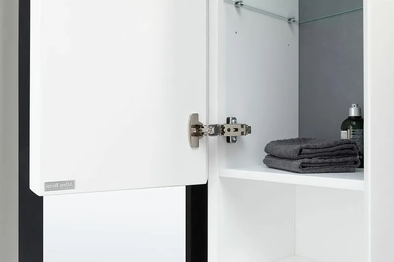 Шкаф-пенал для ванной Allen Brau Infinity 35 L подвесной, белый матовый Sancos — официальный сайт