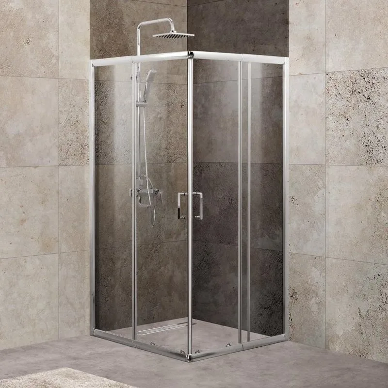 Душевой уголок BelBagno Unique A-2-75/90-C-Cr стекло прозрачное Sancos — официальный сайт